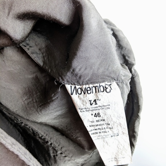 NOVEMB3R Gray Unstructured Knit 2 Button Blazer - Picture 7 of 7